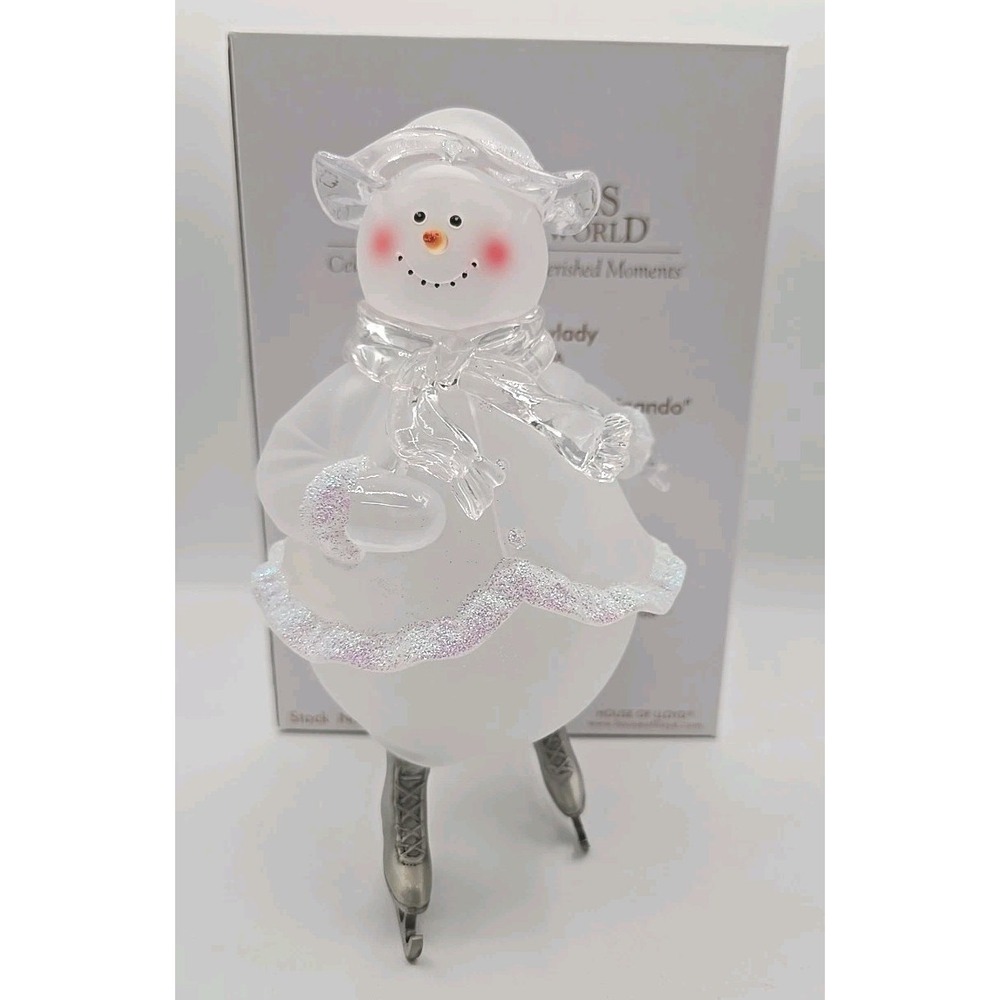 VTG House of Lloyd Christmas Around The World Skating Snowlady 9" 145 U270-2